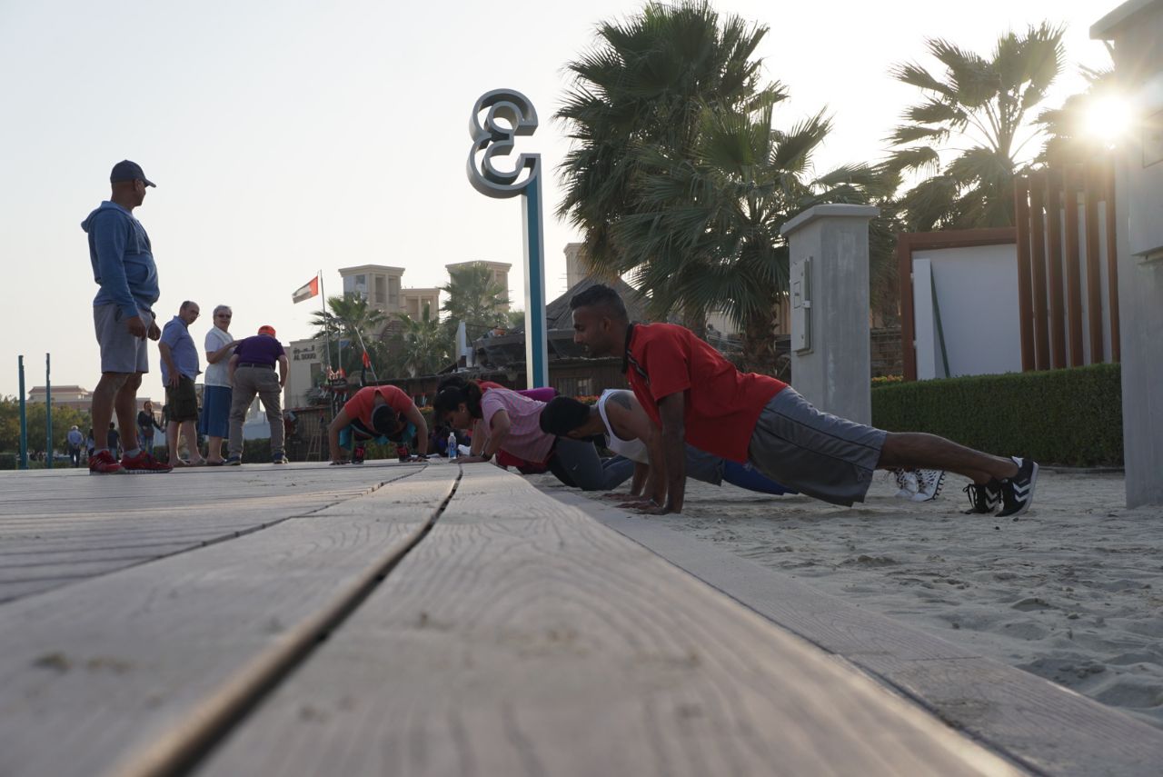 Beach boot camp Kite beach Jumeirah Dubai
