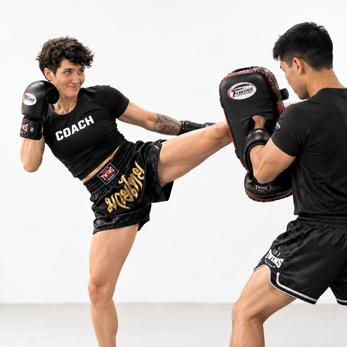 Couple Kickboxing Training