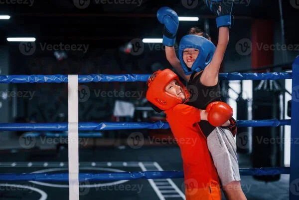 Two kids together Boxing Training